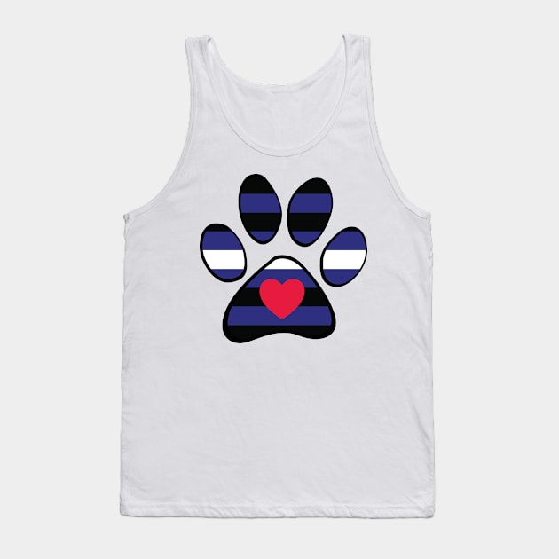 Leather Pride PAw Tank Top by HyperOtterDesigns